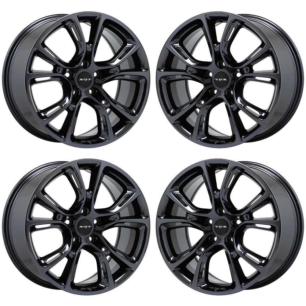 20x10" Jeep Grand Cherokee SRT Black Chrome wheels rims Factory OEM set 9113