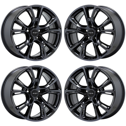 20x10" Jeep Grand Cherokee SRT Black Chrome wheels rims Factory OEM set 9113