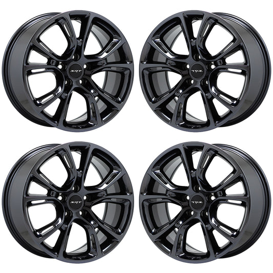 20x10" Jeep Grand Cherokee SRT Black Chrome wheels rims Factory OEM set 9113