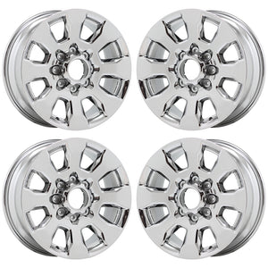 20" Ford F250 F350 SRW Bright Chrome wheels rims Factory OEM set 10100