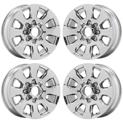 20" Ford F250 F350 SRW Bright Chrome wheels rims Factory OEM set 10100 EXCHANGE