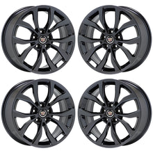 Load image into Gallery viewer, 18x8 18x9 Cadillac ATS coupe Black Chrome wheels rims Factory OEM set 4704 4706
