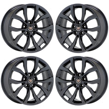Load image into Gallery viewer, 18x8 18x9 Cadillac ATS coupe Black Chrome wheels rims Factory OEM set 4704 4706
