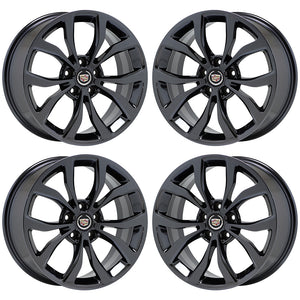 18x8 18x9 Cadillac ATS coupe Black Chrome wheels rims Factory OEM set 4704 4706