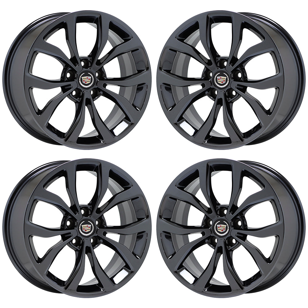 18x8 18x9" Cadillac ATS SEDAN Black Chrome wheels Factory OEM 4704 4706 EXCHANGE