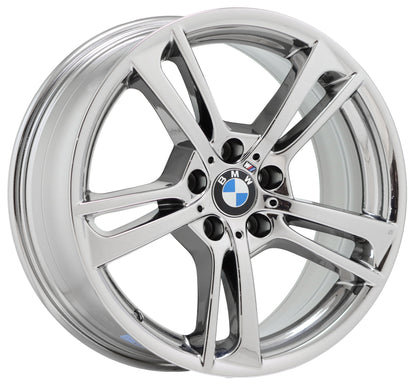 19" BMW X3 X4 Bright Chrome wheels rims Factory OEM set 4 71495 EXCHANGE