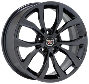 18x8 18x9 Cadillac ATS coupe Black Chrome wheels rims Factory OEM set 4704 4706