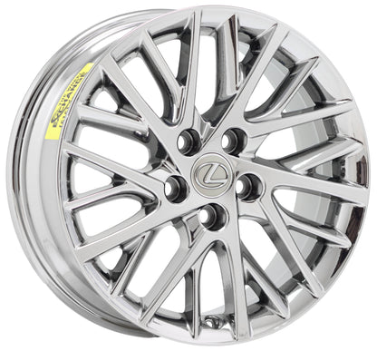17" Lexus ES350 Bright Chrome wheels rims Factory OEM set 74332 EXCHANGE