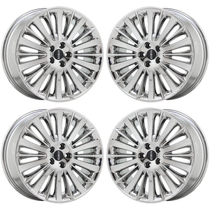 19" Lincoln MKZ Platinum PVD Chrome wheels rims Factory OEM set 4 3955