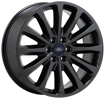 22" Ford F150 Platinum Black Chrome wheels rims Factory OEM set 10174 EXCHANGE