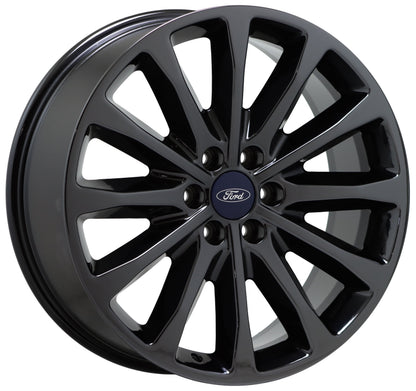 22" Ford F150 Platinum Black Chrome wheels rims Factory OEM set 10174 EXCHANGE