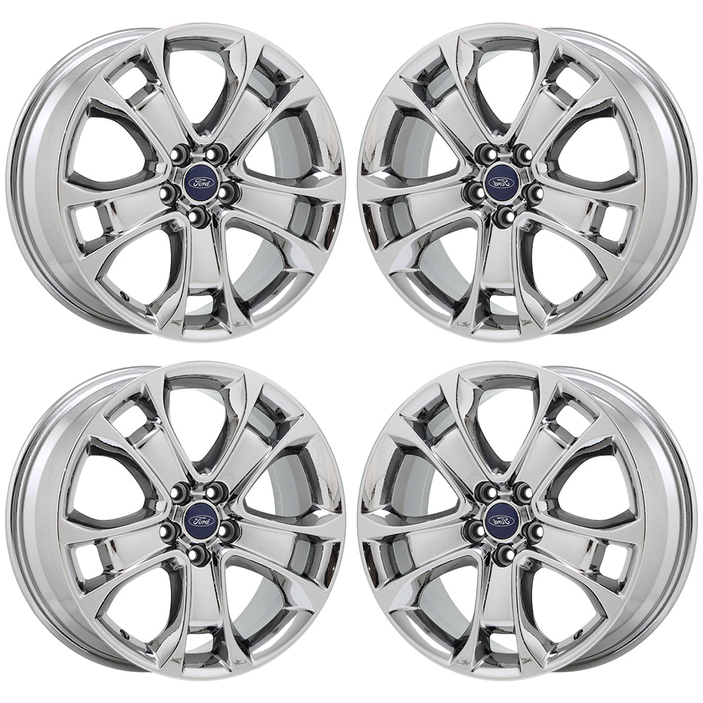 18" Ford Escape Bright Chrome wheels rims Factory OEM set 3946 EXCHANGE