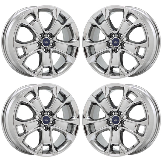 18" Ford Escape Bright Chrome wheels rims Factory OEM set 3946 EXCHANGE