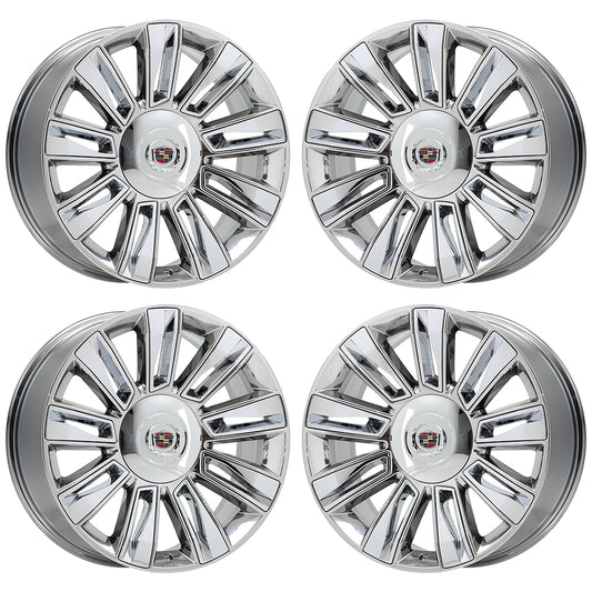 22" Cadillac Escalade Bright Chrome wheels rims Factory OEM set 4740
