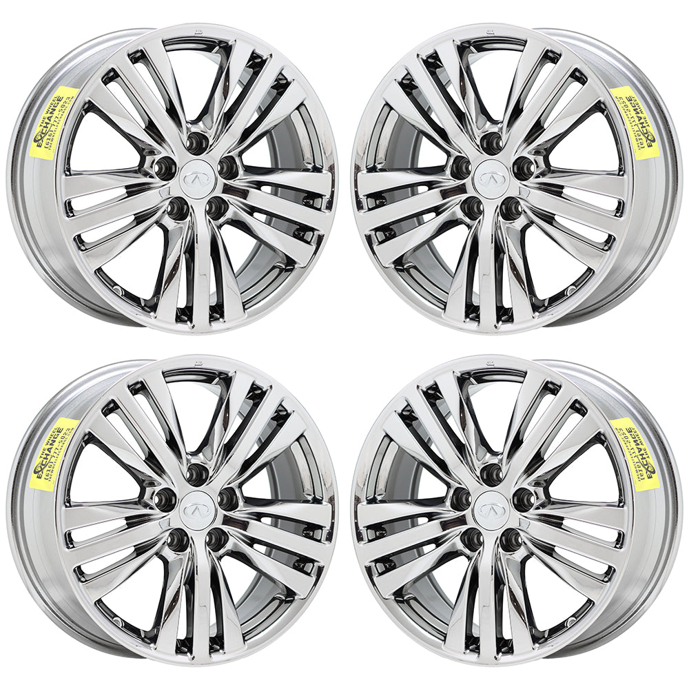 18" Infiniti QX60 Luxe Bright Chrome wheels rims Factory OEM set 73782 EXCHANGE