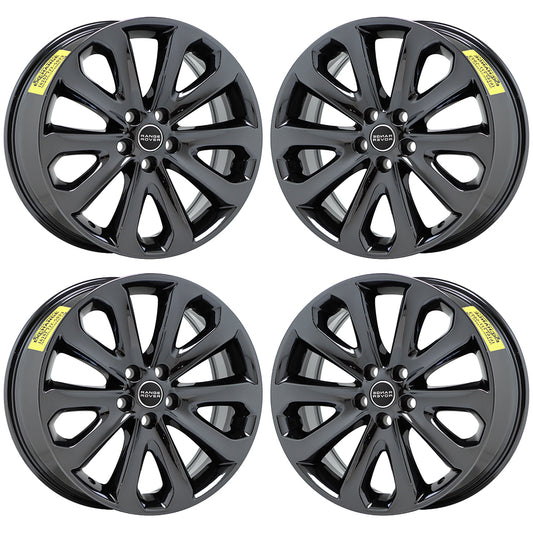 20x8.5 Range Rover HSE Black Chrome wheels rims Factory OEM 20" set 4 72245