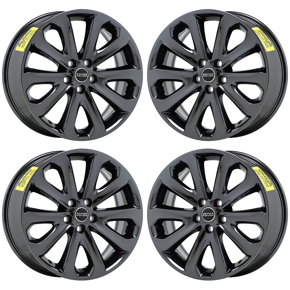 20x8.5 Range Rover HSE Black Chrome wheels rims Factory OEM 20" set 4 72245