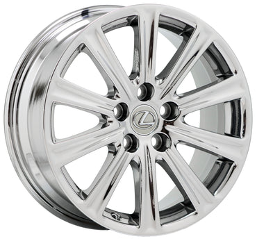 17" Lexus NX200 NX300 NX300H Bright Chrome wheels rims Factory OEM set 4 74326