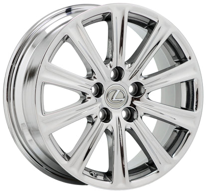 17" Lexus NX200 NX300 NX300H Bright Chrome wheels rims Factory OEM set 4 74326