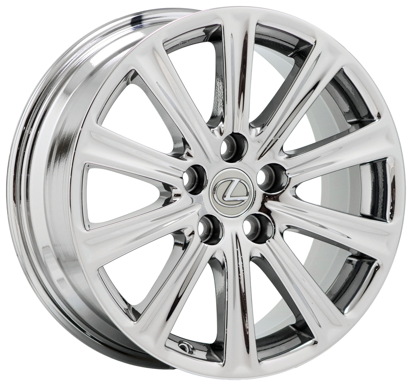 17" Lexus NX200 NX300 NX300H Bright Chrome wheels rims Factory OEM set 4 74326