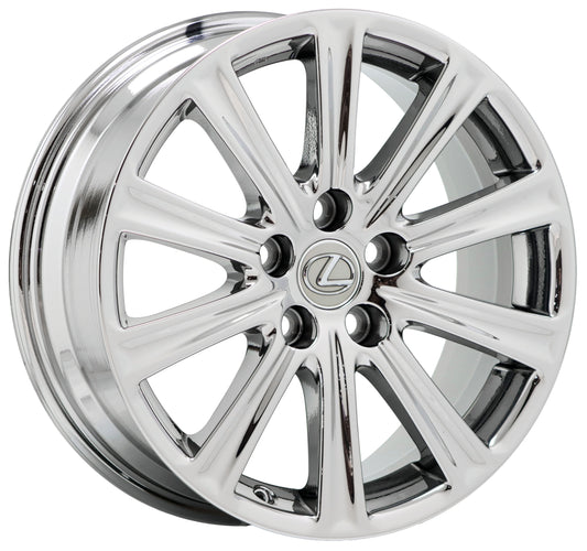 17" Lexus NX200 NX300 Turbo Bright Chrome wheel rim Factory OEM 74326