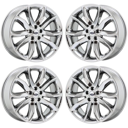 20" Ford Explorer Bright Chrome wheels rims Factory OEM set 3861