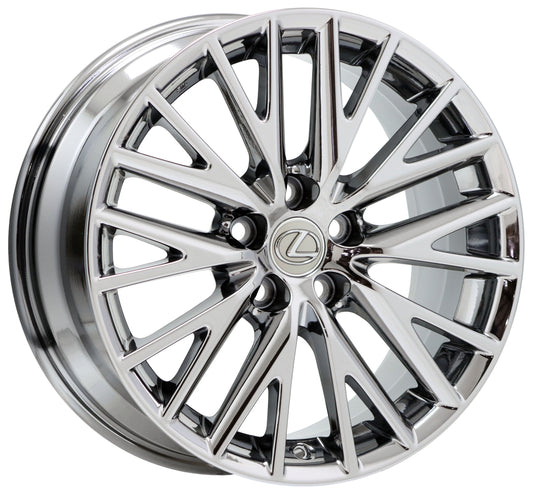 18x8.5 Lexus IS200 IS250 IS300 IS350 Turbo Bright Chrome wheel rim Factory 74289