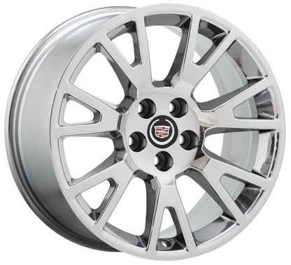 19" Cadillac CTS Coupe Bright Chrome wheels rims Factory OEM set 4671
