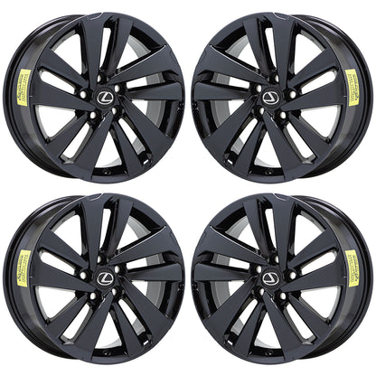 18" Lexus NX300 NX300H Black Chrome wheels rims Factory OEM set 74372 EXCHANGE
