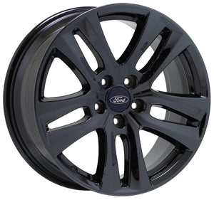 18" Ford Explorer black chrome wheels rims Factory OEM 2018 2019 set 10182