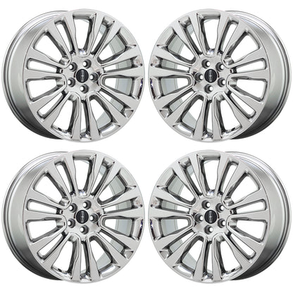 20" Lincoln Continental Bright Chrome wheels rims Factory OEM set 10091 EXCHANGE