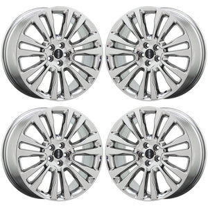20" Lincoln Continental Bright Chrome wheels rims Factory OEM set 10091 EXCHANGE