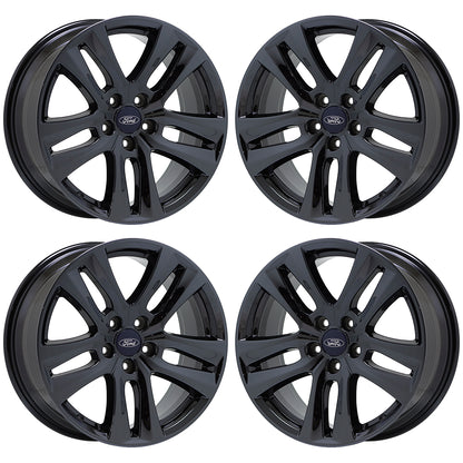 18" Ford Explorer Black Chrome wheels rims Factory OEM set 10182 EXCHANGE