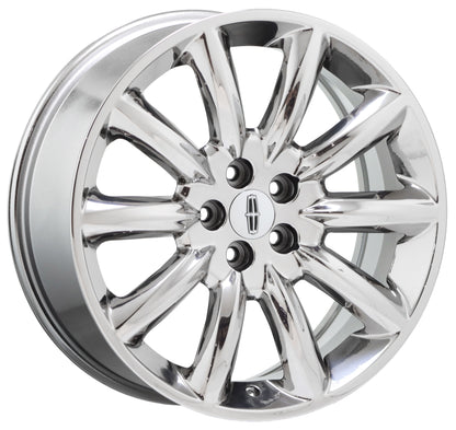 20" Lincoln MKT MKX Bright Chrome wheels rims Factory OEM set 3825