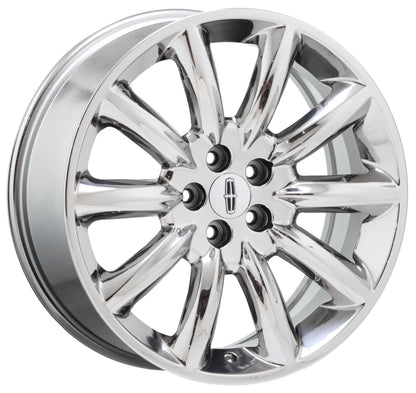 20" Lincoln MKT MKX Bright Chrome wheels rims Factory OEM set 3825 EXCHANGE