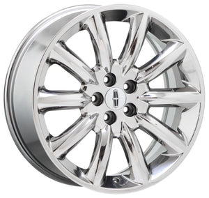 20" Lincoln MKT MKX Bright Chrome wheels rims Factory OEM set 3825