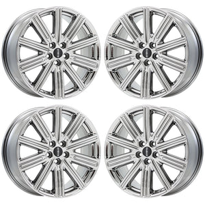 19" Lincoln Continental PVD chrome wheels rims Factory OEM set 4 10088