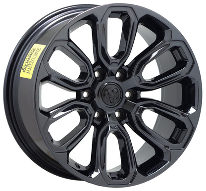20" Dodge Ram 1500 Truck Black Chrome wheels rims Factory set 2677 EXCHANGE