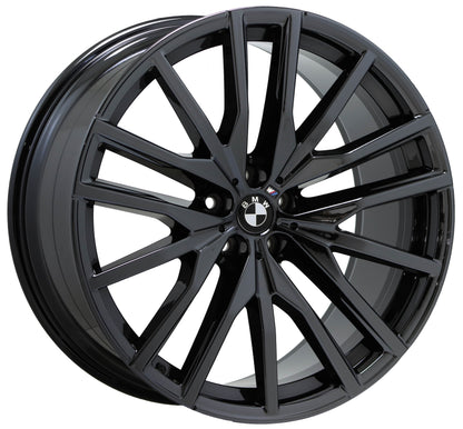 22" BMW X5 M Black Chrome wheels rims Factory OEM set 86471 86474 EXCHANGE