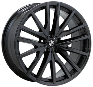 EXCHANGE 22" BMW X5 M PVD Black Chrome wheels rims Factory OEM set 86471 86474