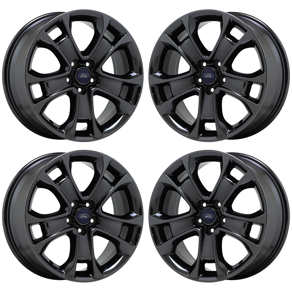 18" Ford Escape Black Chrome wheels rims Factory OEM set 3946