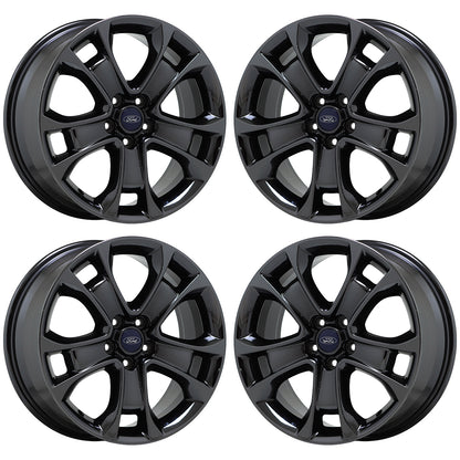 18" Ford Escape Black Chrome wheels rims Factory OEM set 3946