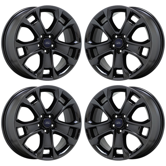 18" Ford Escape Black Chrome wheels rims Factory OEM set 3946