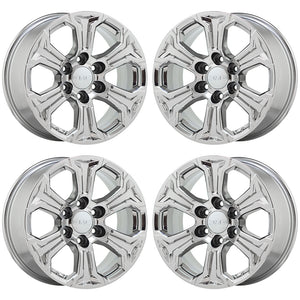 18" GMC Sierra Yukon 1500 PVD Chrome wheels rims Factory OEM 2019 2020 set 5910