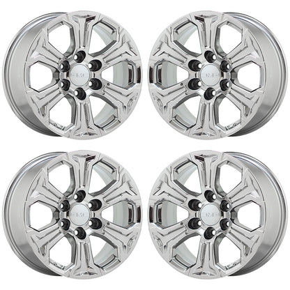 18" GMC Sierra Yukon 1500 Bright Chrome wheels rims Factory OEM set 5910