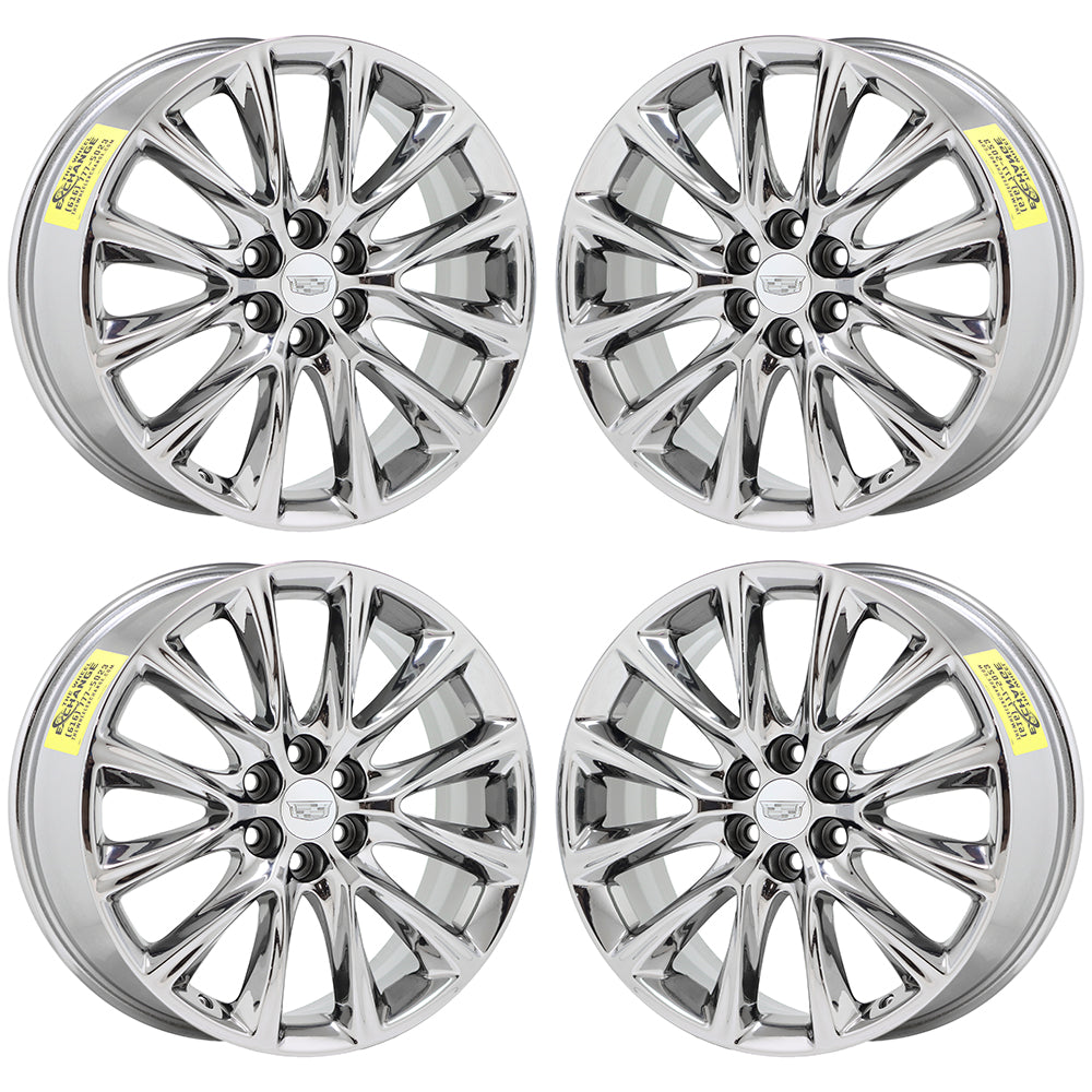 20" Cadillac XT5, XT6, SRX Bright Chrome wheels rims Factory OEM set 5852