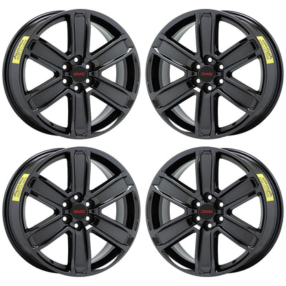 20" GMC Acadia Denali Black Chrome wheels rims Factory 2017-2020 set 5794 4800