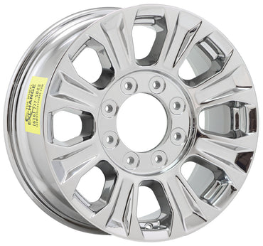 18" Ford F250 F350 SRW Bright Chrome wheels rims Factory OEM set 10097