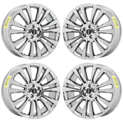 21" Lincoln MKX / Ford Edge Bright Chrome wheels rims Factory set 10077 EXCHANGE