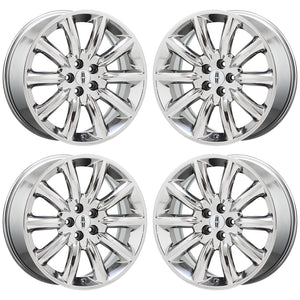 20" Lincoln MKT MKX Bright Chrome wheels rims Factory OEM set 3825